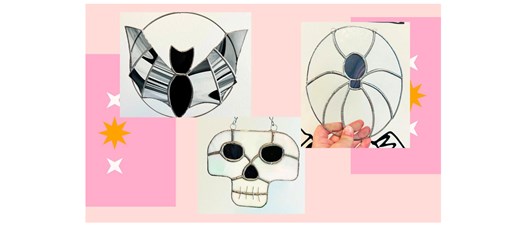 Stained Glass Bat, Skull, or Spider Class
