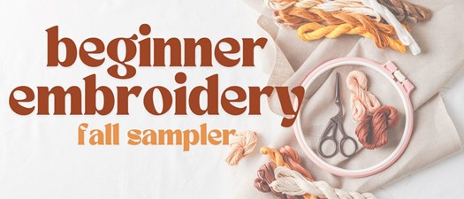 Beginner Embroidery | Fall Sampler