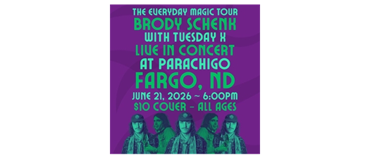 Brody Schenk live in concert with Tuesday X