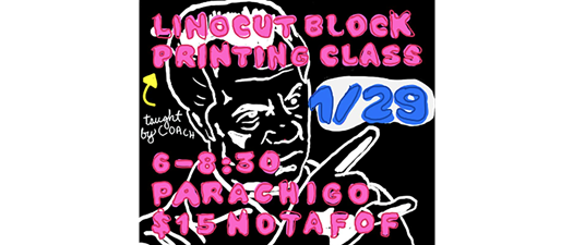 Linocut Block Printing Class
