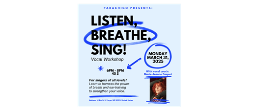 "Listen, Breathe, SING!" - Vocal Workshop
