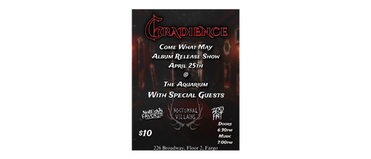 Gradience 'Come What May' Album Release Show