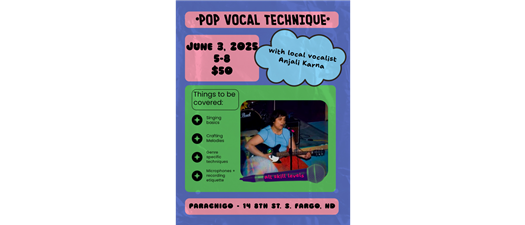 Pop Vocal Technique Class