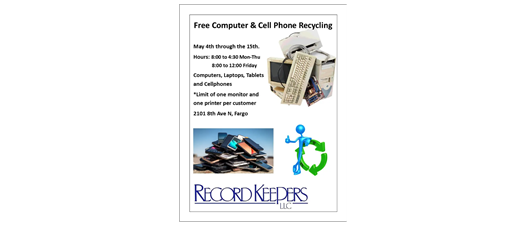 Free Computer & Cell Phone Recycling