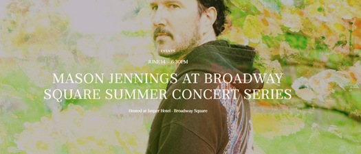 Broadway Square Summer Free Concert Series: Mason Jennings