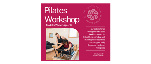 Pilates Workshop For Women Ages 50+