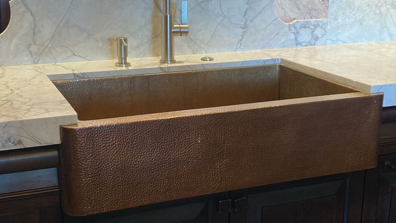 Handcrafted Copper Farmhouse Sink – Amoretti Brothers