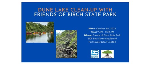 Dune Lake Clean-Up with Friends of Birch State Park