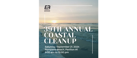 39th Annual Coastal Cleanup with Emerge Broward and Broward County