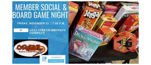 Member Social and Board Game Night