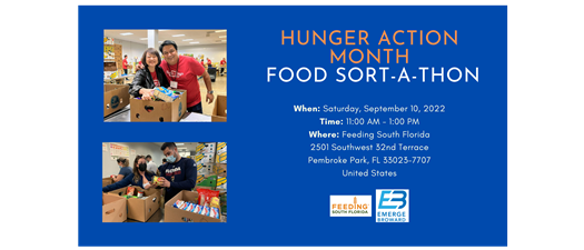 Hunger Action Month Food Sort-A-Thon