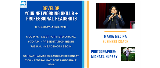 Develop Your Networking Skills + Professional Headshots