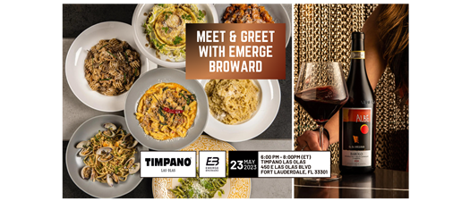 Meet and Greet Social at Timpano Las Olas