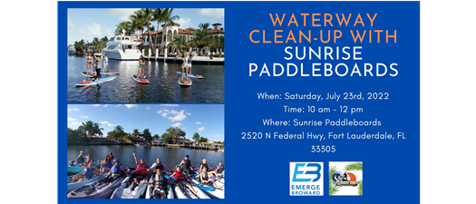 Waterway Clean-Up with Sunrise Paddleboards