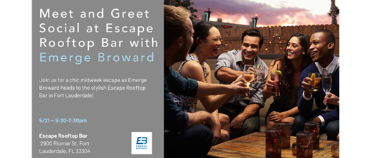 Meet and Greet Social at Escape Rooftop Bar