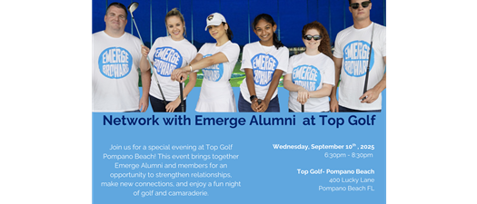 Top Golf - Network with Emerge Alumni