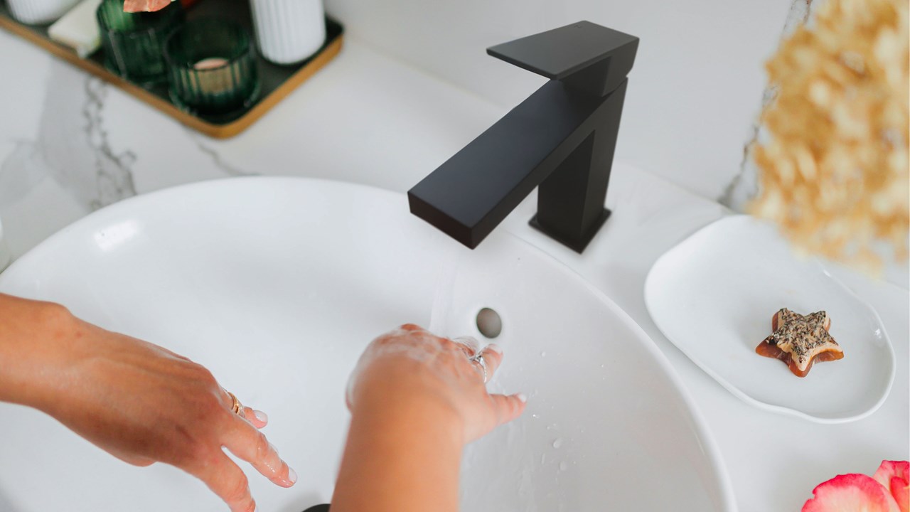 Matte Black Vanity Faucet & Sink