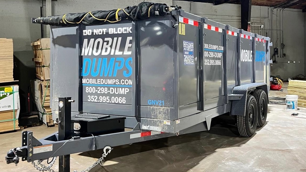 Mobiledumps 16-Yard Dumpster on Wheels