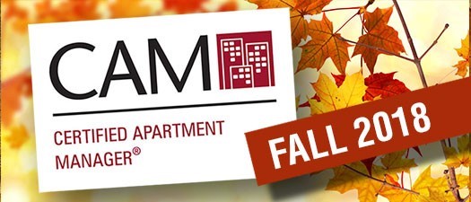 CAM (Certified Apartment Manager) - Fall 2018