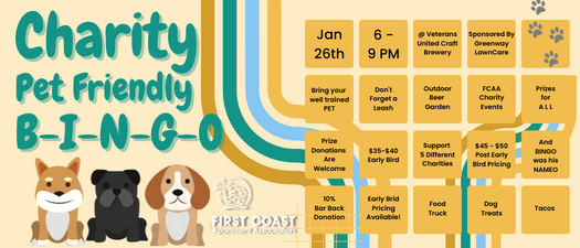 Charity Pet Friendly B-I-N-G-O