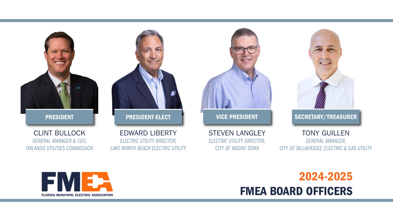 2025 FMEA Board Officers