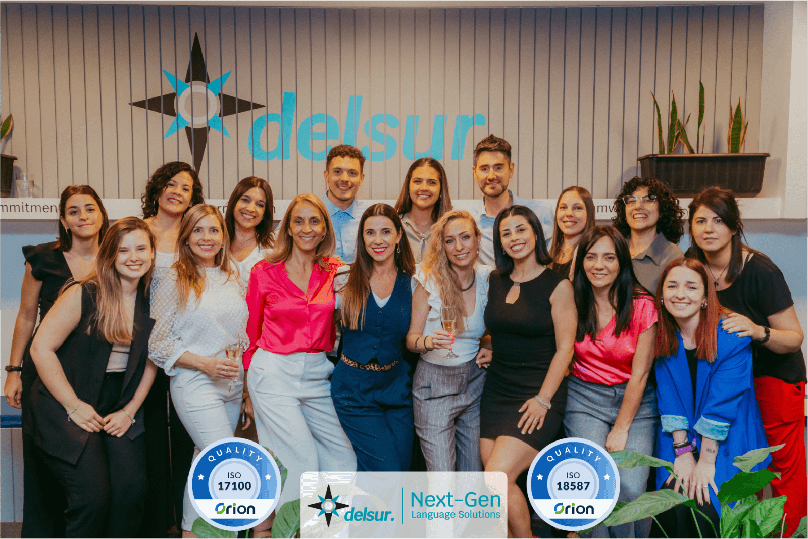 Photo of delsur team celebrating