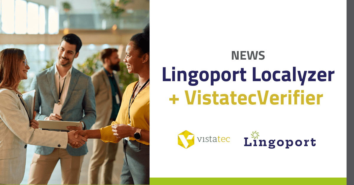 Lingoport Localyzer + VistatecVerifier image with handshake