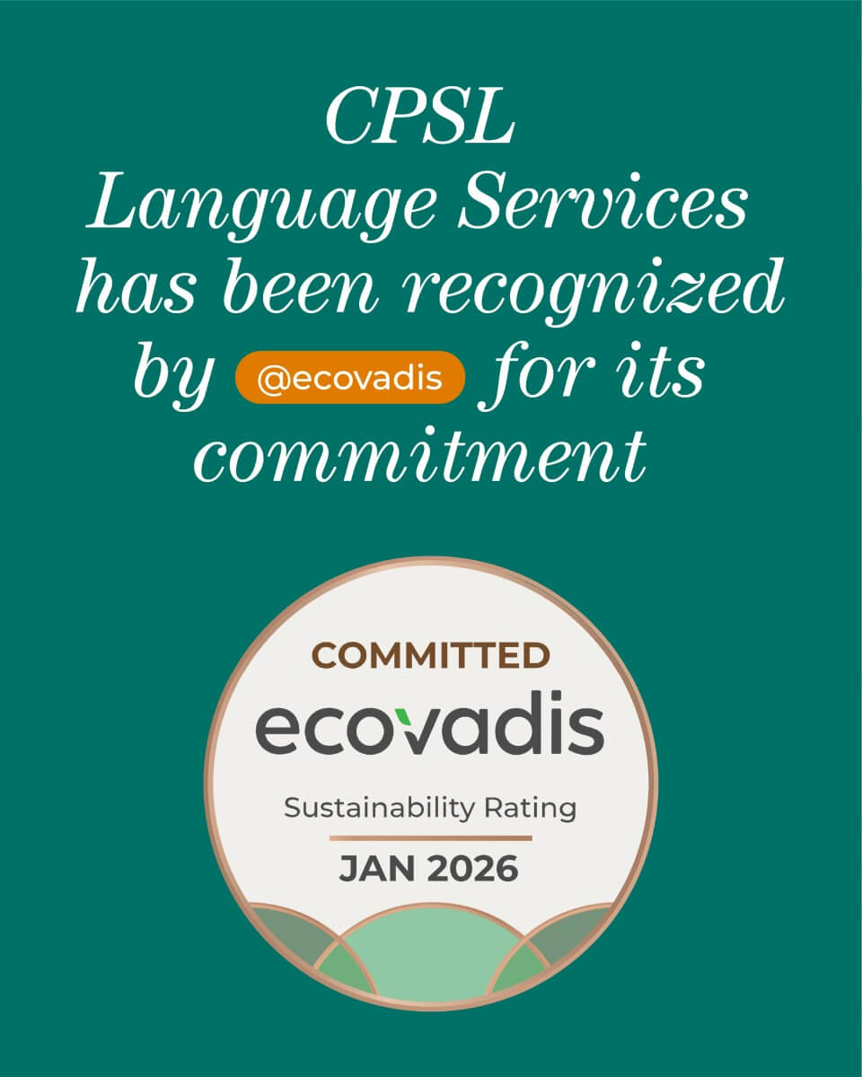 ecovadis CPSL recognition
