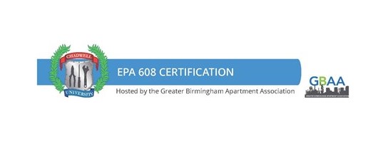 EPA 608 Certification: Friday. October 8th, 2021