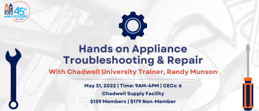 Hands on Appliance Troubleshooting & Repair