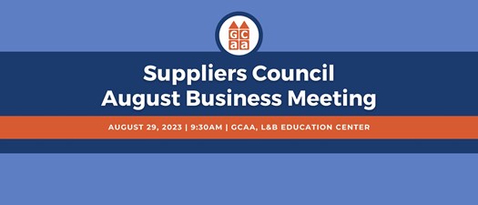 Suppliers Council August Business Meeting