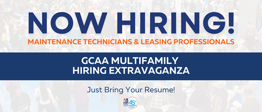 GCAA Multifamily Hiring Extravaganza 2022 - Open to the Public!