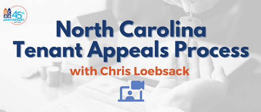 Webinar: The North Carolina Tenant Appeals Process From Start to Finish