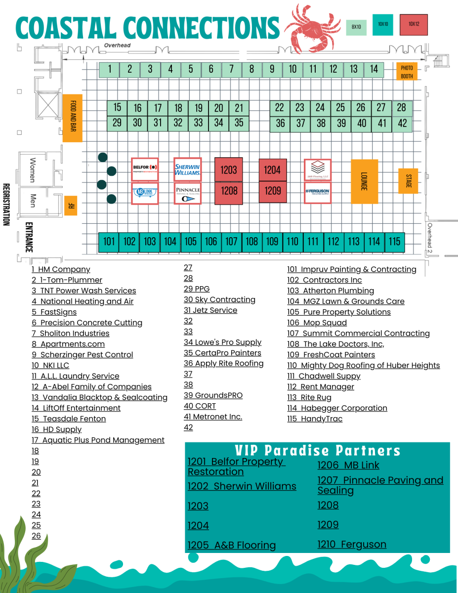 Trade Show exhibitor map