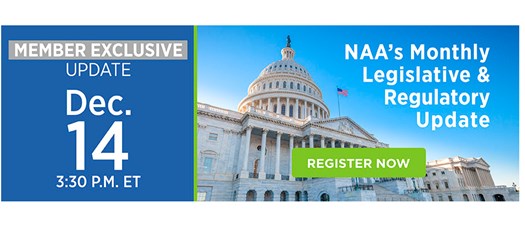 NAA's Monthly Legislative & Regulatory Update