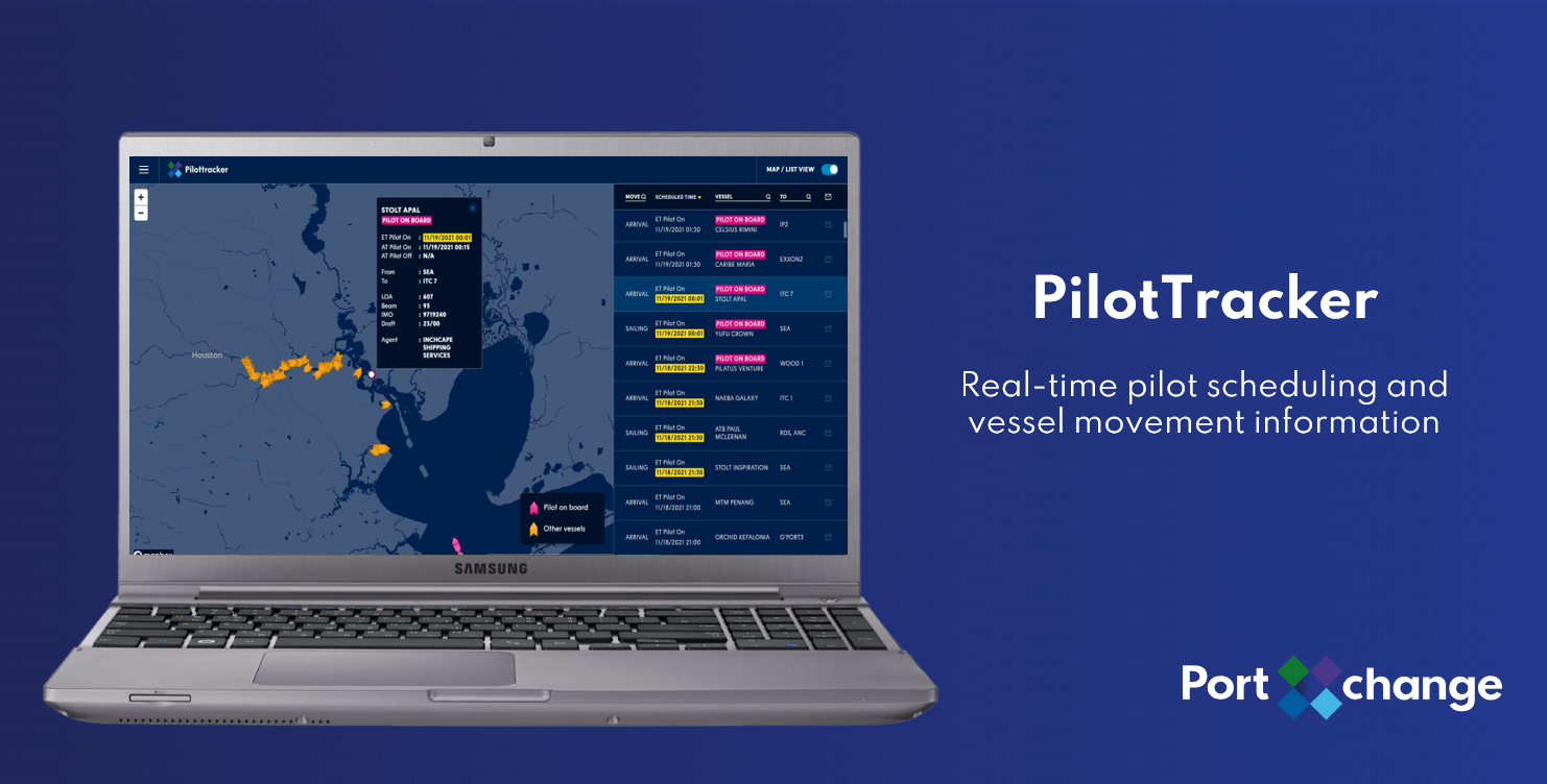 PilotTracker: Real-time pilot scheduling and vessel movement information