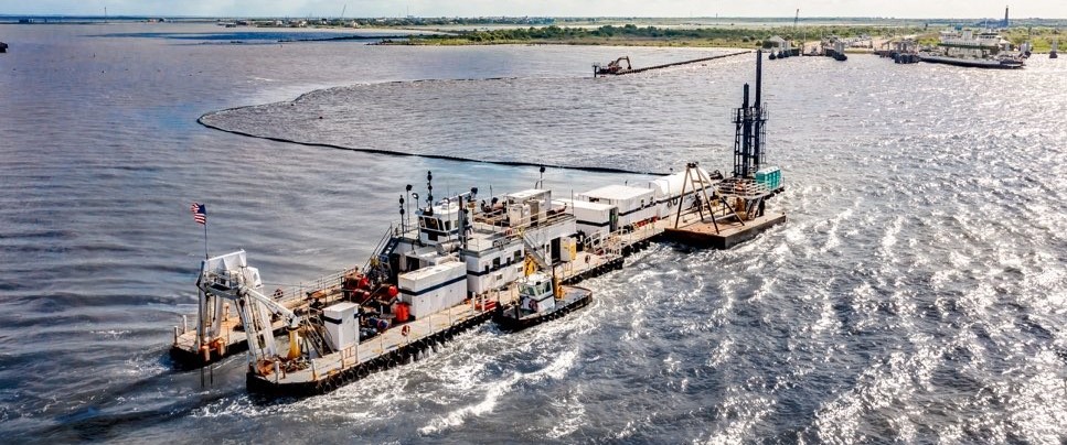 Image: Callan Marine dredge in the Houston Ship Channel.