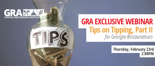 GRA Exclusive Webinar: Tips on Tipping: Part II       