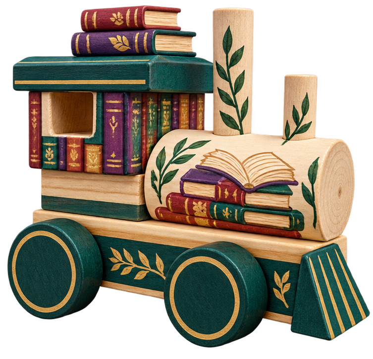 Bookstore decorated train inspiration
