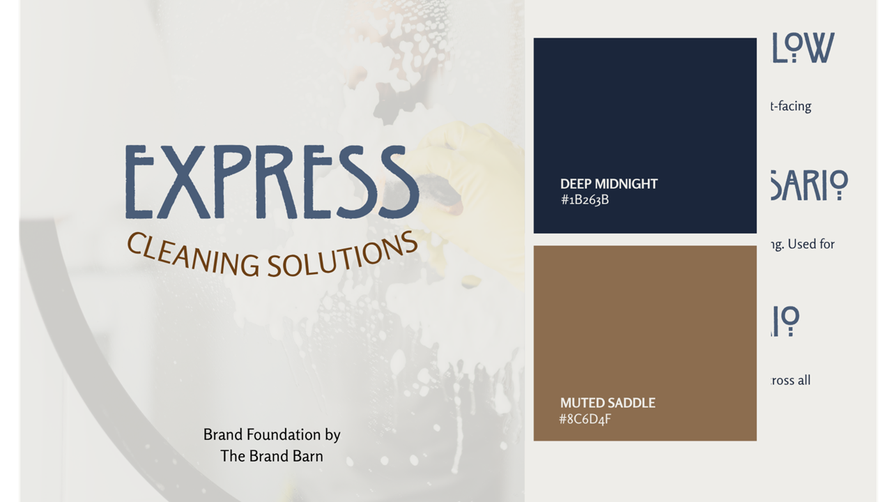 Express Cleaning Solutions - Brand Foundation