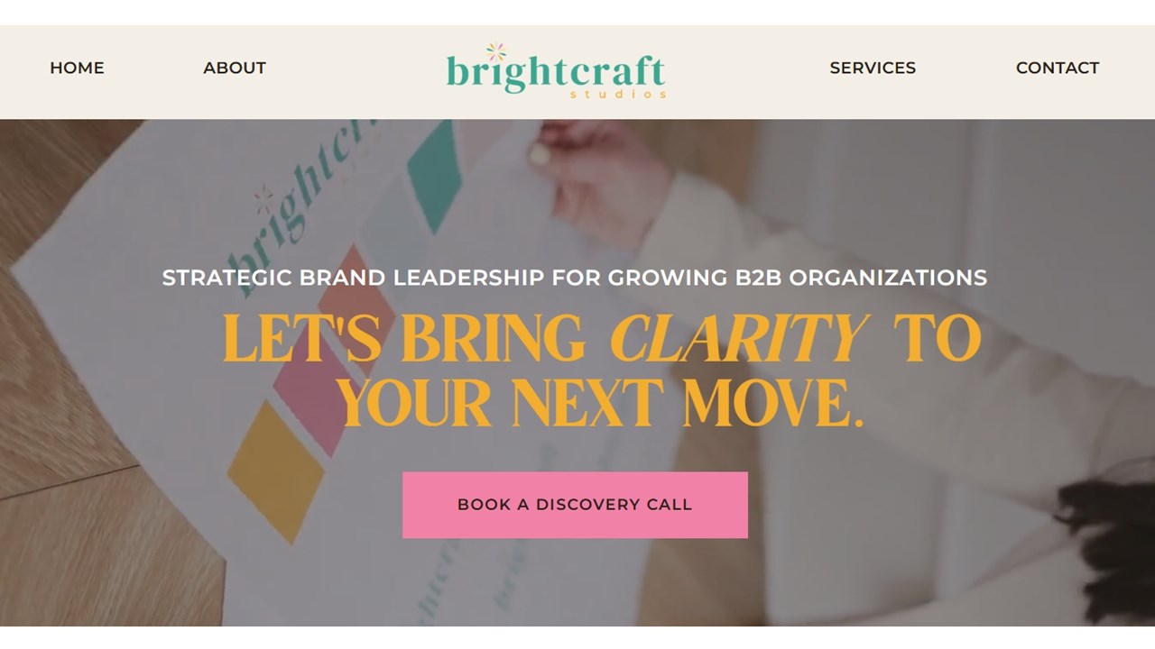 Brightcraft Studios - Website Page Build