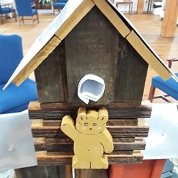 Decorative Birdhouse Built by Dick Morrow
