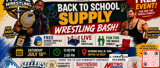 Back to School Supply Wrestling Bash