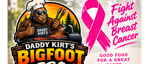 Fight Against Breast Cancer at Caldwell Cottage with Daddy Kirt's Bigfoot BBQ