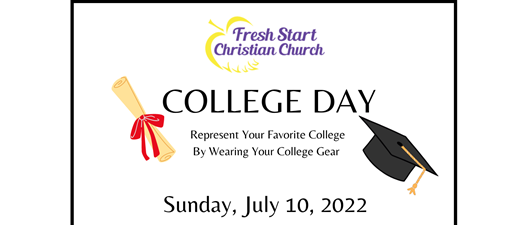 College Day at Fresh Start Christian Church