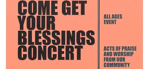 Come Get Your Blessings Concert