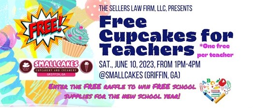 Free Cupcakes & School Supply Raffle for Teachers