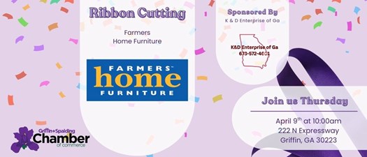 Ribbon Cutting for Farmer's Home Furniture