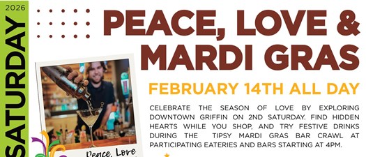2nd Saturday Peace, Love & Mardi Gras