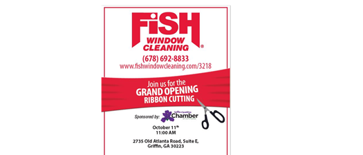 Ribbon Cutting - Fish Window Cleaning